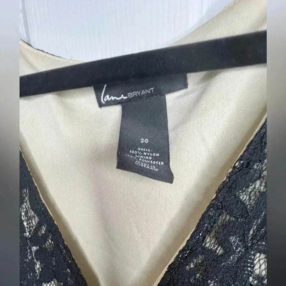 Like New! Lane Bryant Black Lace Sleeveless Dress, Size 20 - Picture 2 of 8